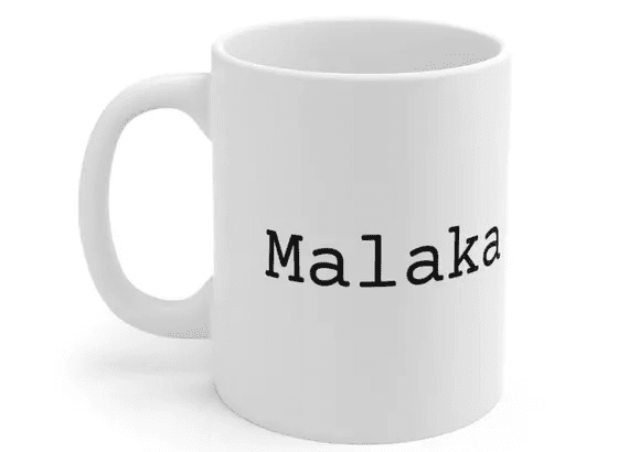 Malaka – White 11oz Ceramic Coffee Mug