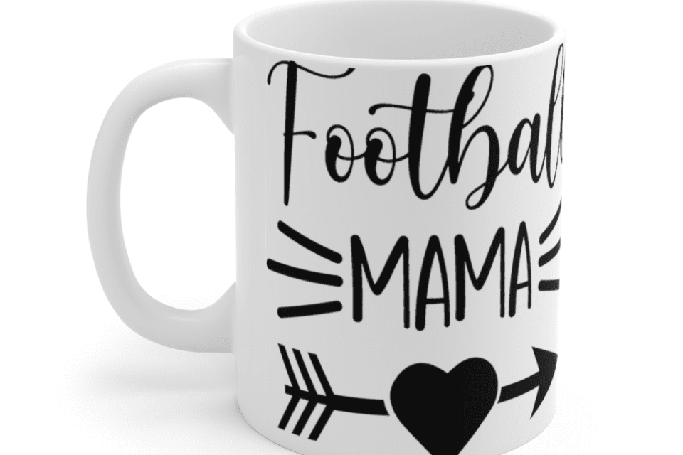 Football Mama – White 11oz Ceramic Coffee Mug