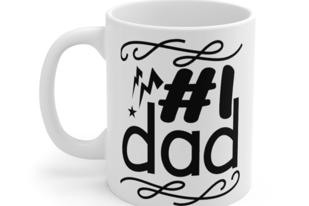 #1 Dad – White 11oz Ceramic Coffee Mug (3)