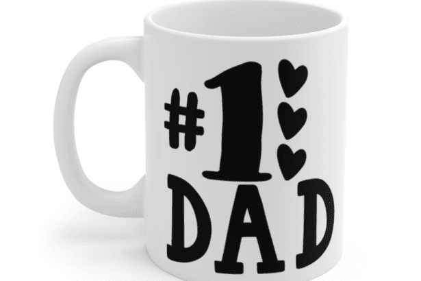 #1 Dad – White 11oz Ceramic Coffee Mug (4)