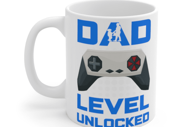Dad Level Unlocked – White 11oz Ceramic Coffee Mug