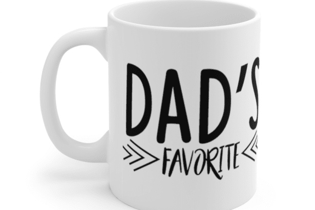 Dad’s Favorite – White 11oz Ceramic Coffee Mug (2)