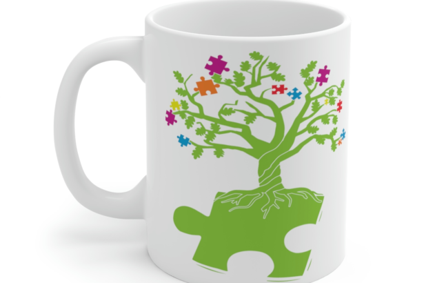 Autism Awareness – White 11oz Ceramic Coffee Mug 2