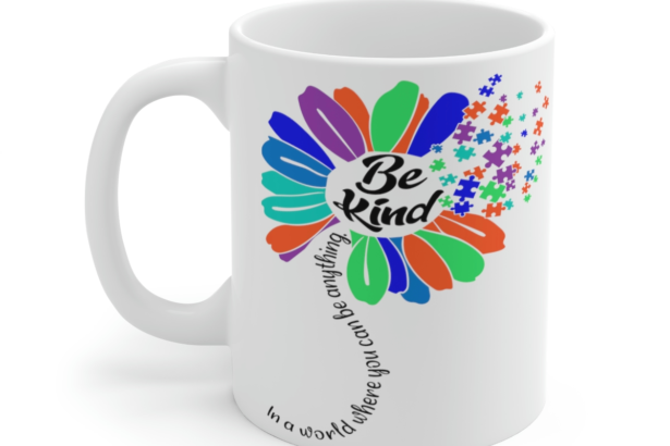 Be Kind In a World Where You Can Be Anything – White 11oz Ceramic Coffee Mug
